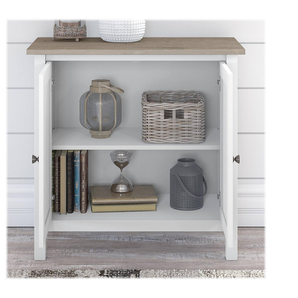 L Shaped Computer Desk with 5 Shelf Bookcase M7946