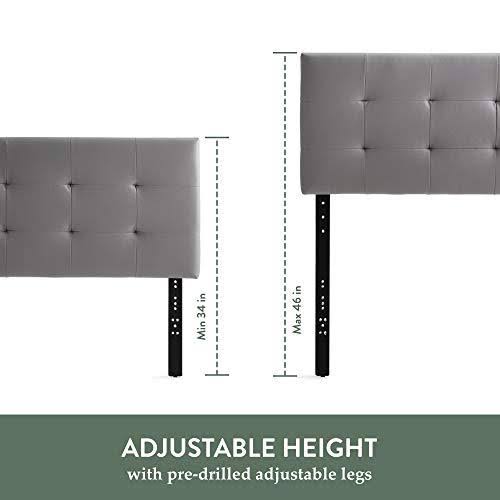 Black Faux Leather King/Cal King Headboard Y38433