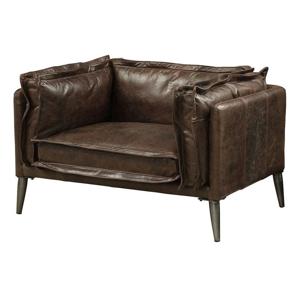Leather Accent Wood Chair M294042