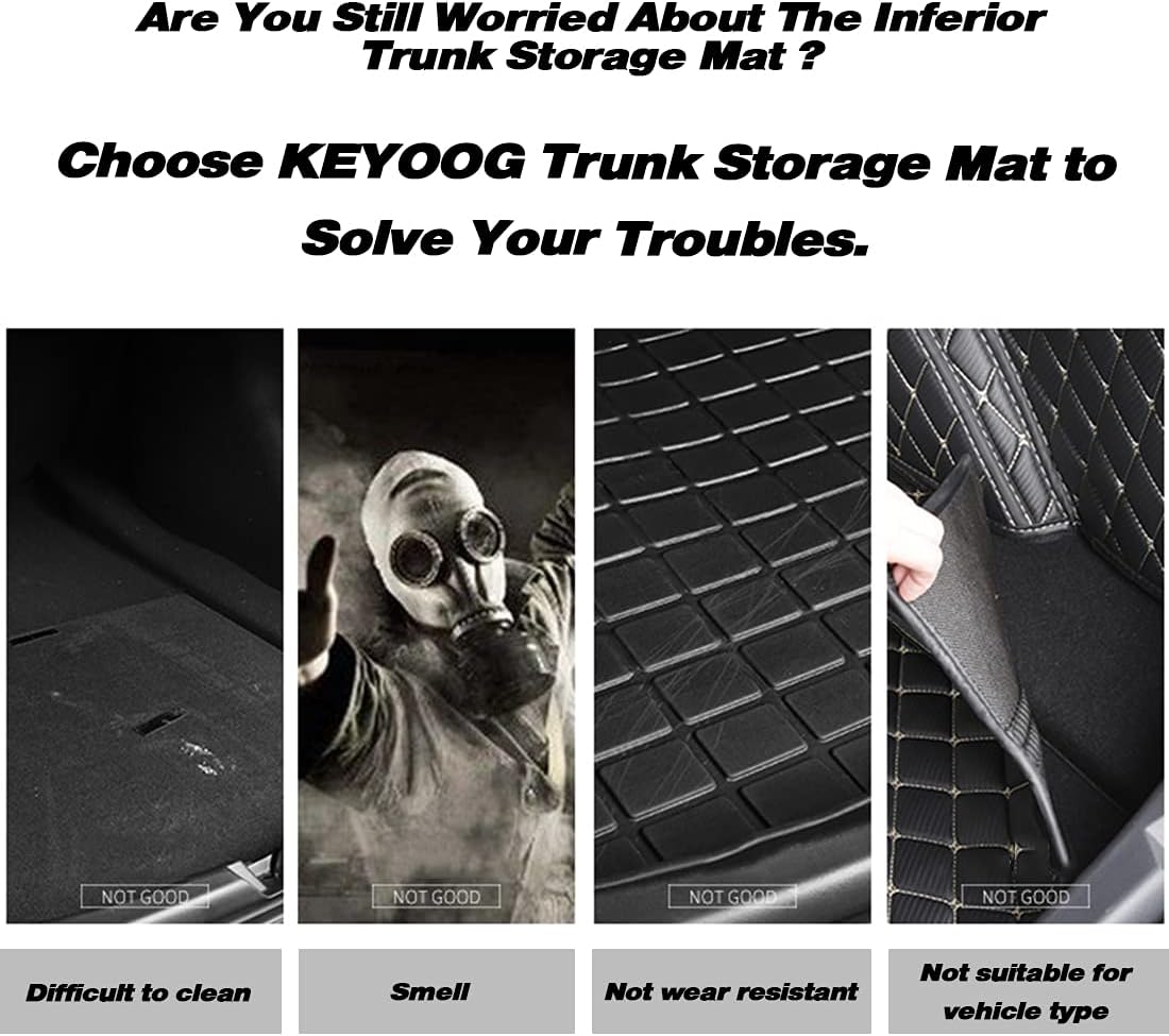 Black Pack of 2 TPE Trunk Mat T846695