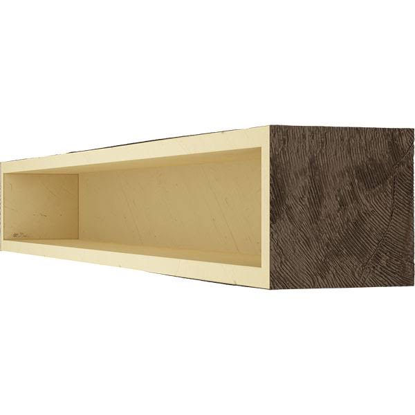 Natural Mahogany Faux Wood Fireplace Mantel U32584