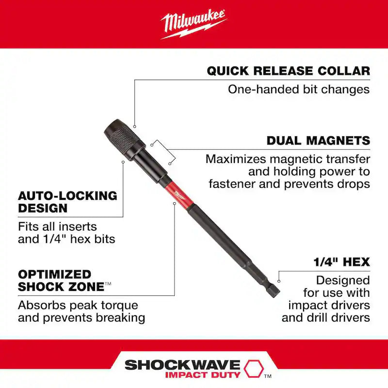 6 in. Magnetic Locking Bit Holder D688