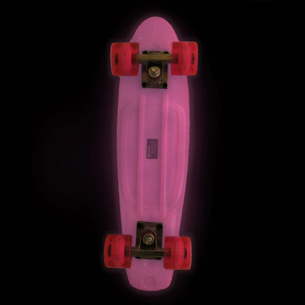 Glow Pink Plastic Cruiser Skateboard E973299