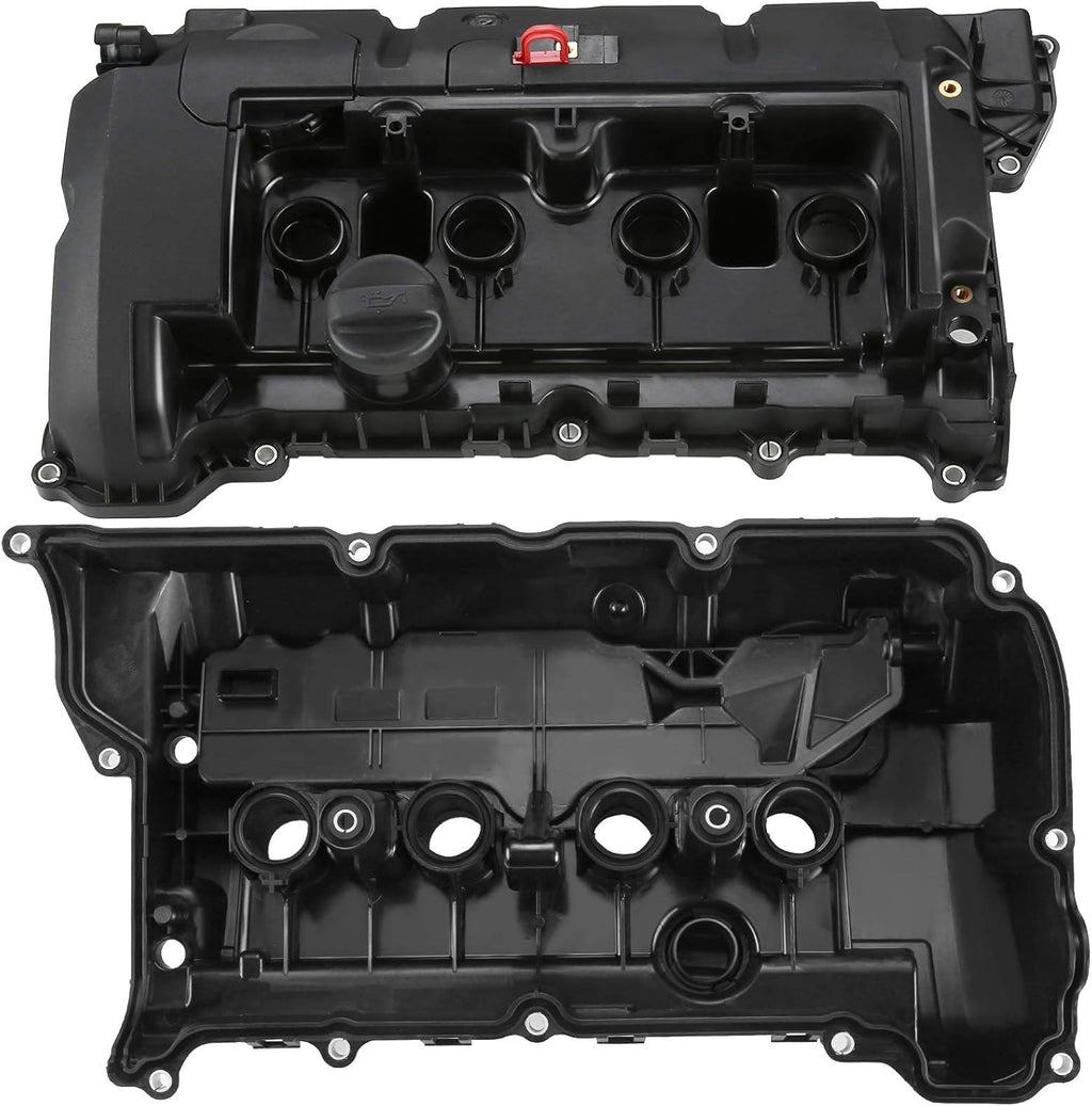Engine Valve Cover with Gasket & Cap Compatible with Mini Cooper 1.6L DOHC K284