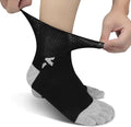4 Pairs Seamless Loose Fit Non-Binding Cotton Crew Socks K93229