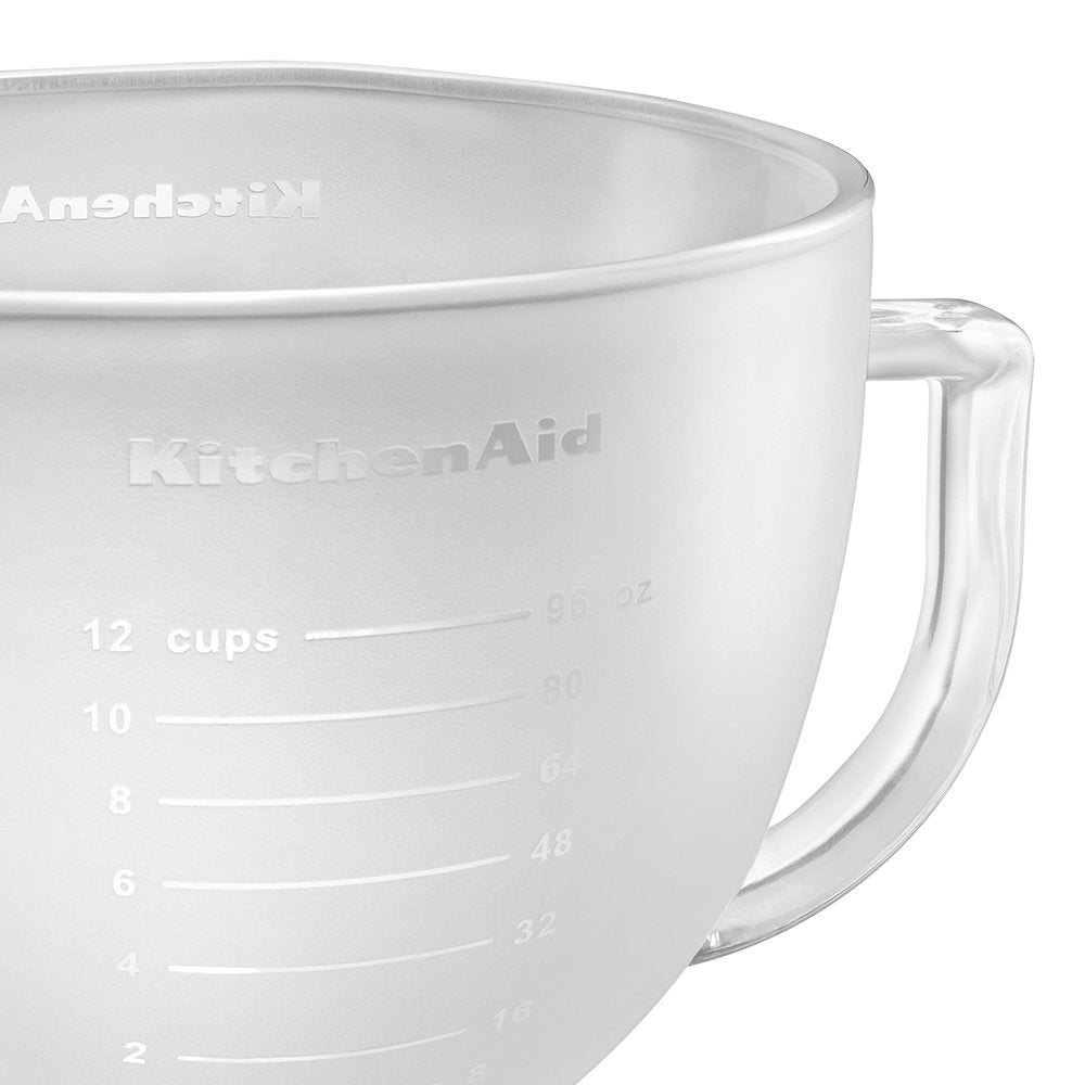 Frosted Glass Bowl with Lid, 5-Quart U6975