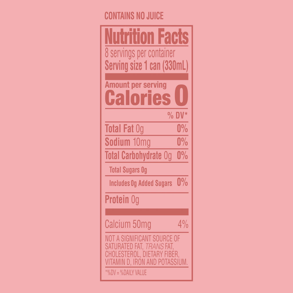 Pink Grapefruit & Citrus Flavored Mineral Water with CO2 Added, 8 Pack of 11.15 Fl Oz Cans R514361