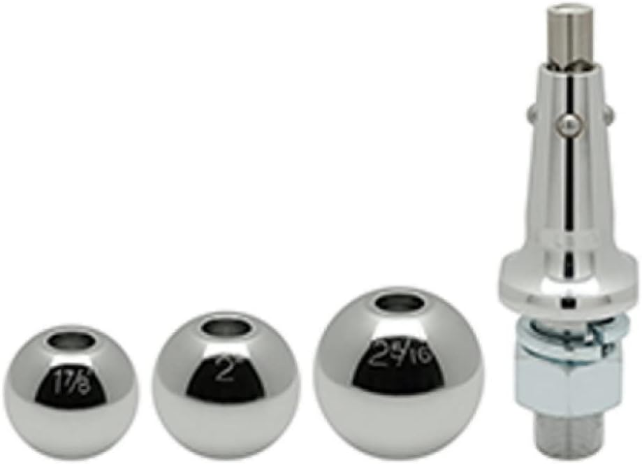 Trailer Hitch Ball, 8,000lbs. Capacity, 1 in. Shank, Chrome D885484