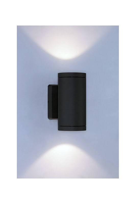 Black 2-Light LED Outdoor Sconce D8696