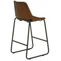 Leatherbrown and Black Contemporary Bar Stool K86998