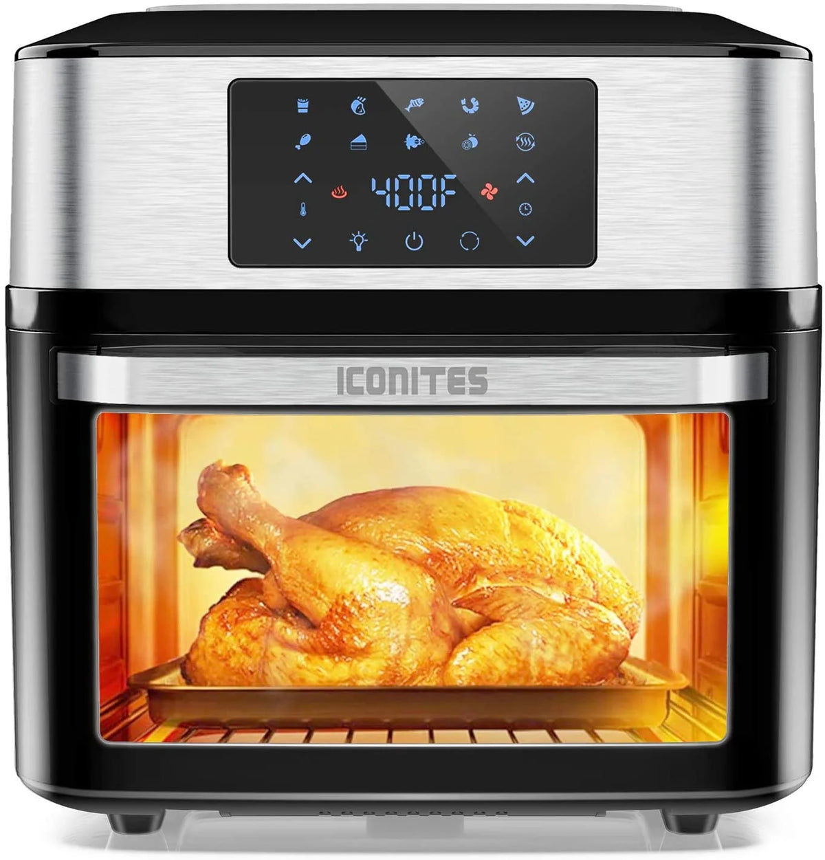 10-in-1 20 Quart Air Fryer Toaster Oven Combo with Rotisserie Dehydrator P595720