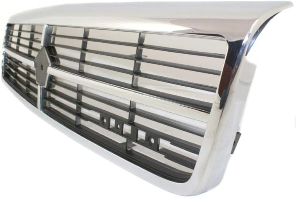Chrome Shell Grille Assembly with Painted Black Insert X22854