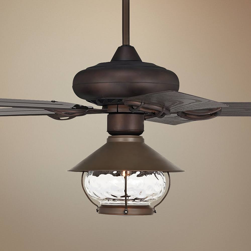 Orb Bronze LED Outdoor Ceiling Fan T74738