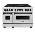 48 6.0 cu. ft. Gas Range in Stainless Steel with Matte Black Accents T447511