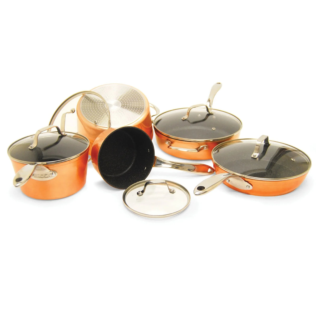 10 Piece Copper Cookware Set B9937