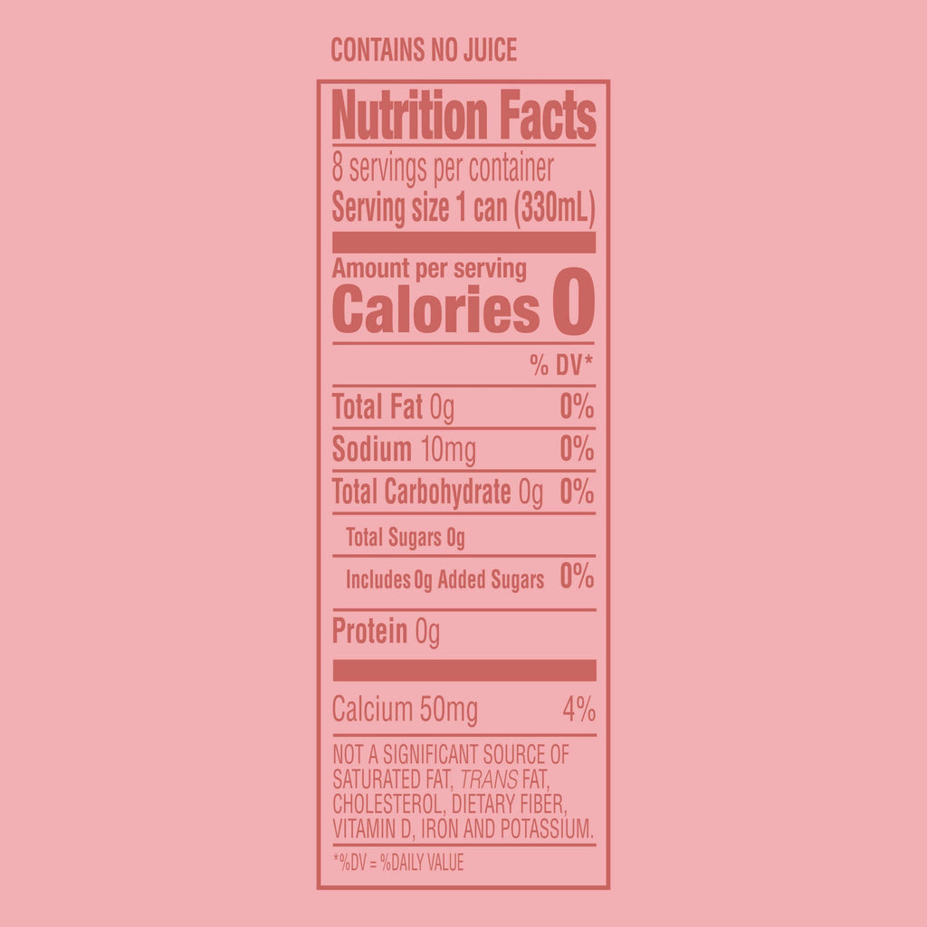 Pink Grapefruit & Citrus Flavored Mineral Water with CO2 Added, 8 Pack of 11.15 Fl Oz Cans R514361