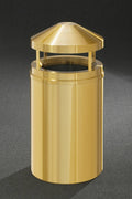 Brass Waste Receptacle with Plastic Liner I3736