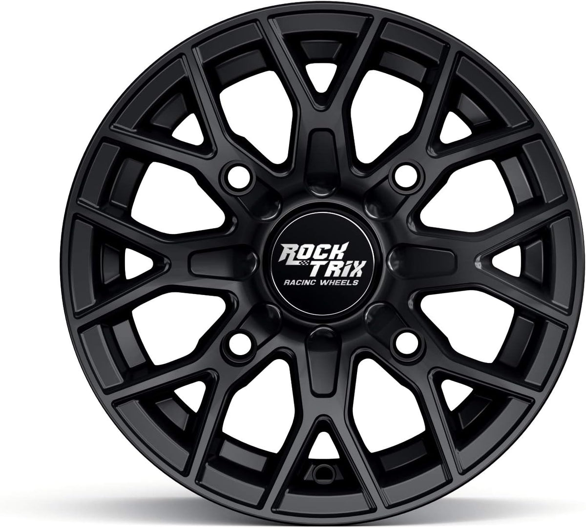 14x7 Matte Black ATV Wheels Rims Set of 4 R188667