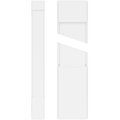 Smooth PVC Pilaster with Capital and Base (Pair) P4717