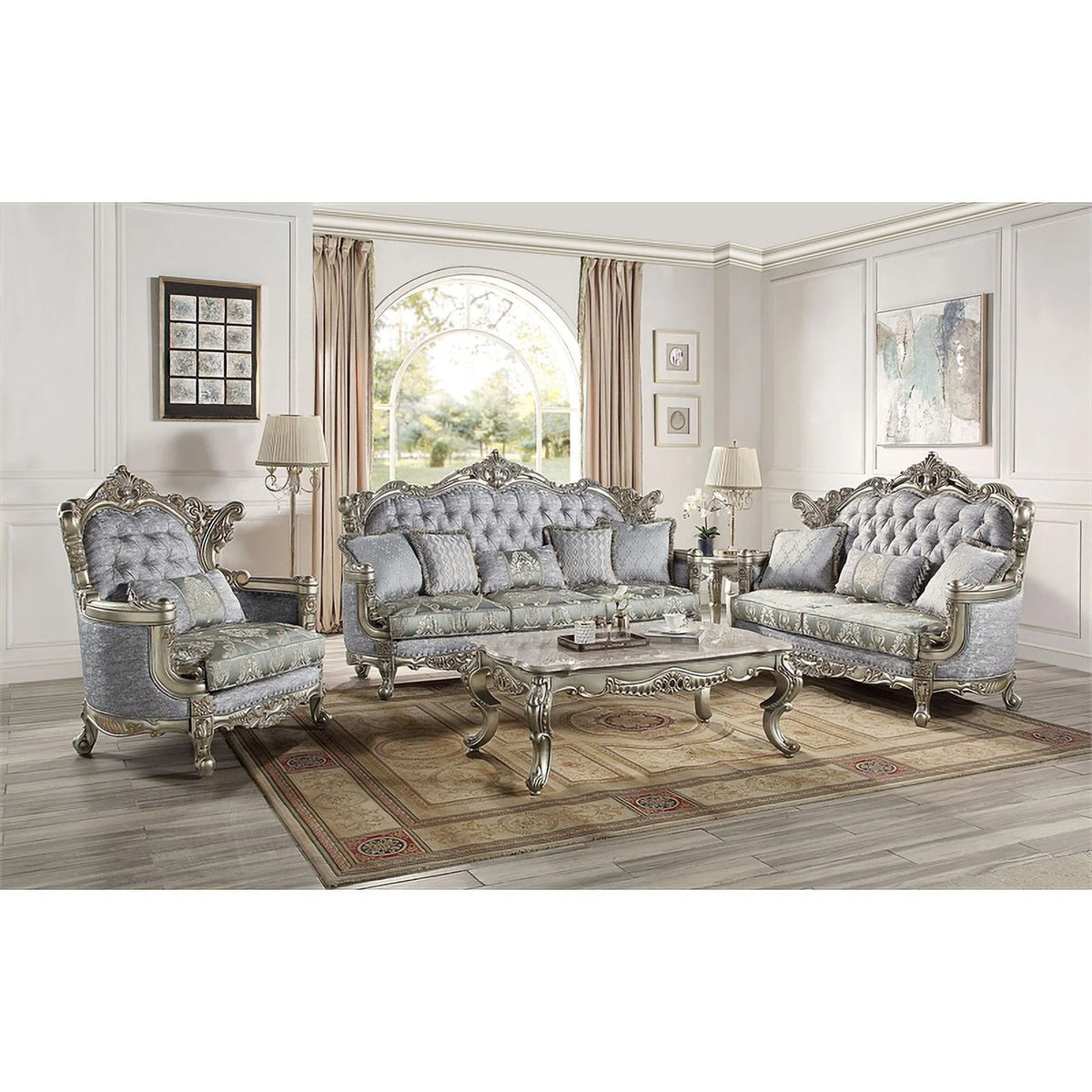 Marble & Wood Coffee Table S3399