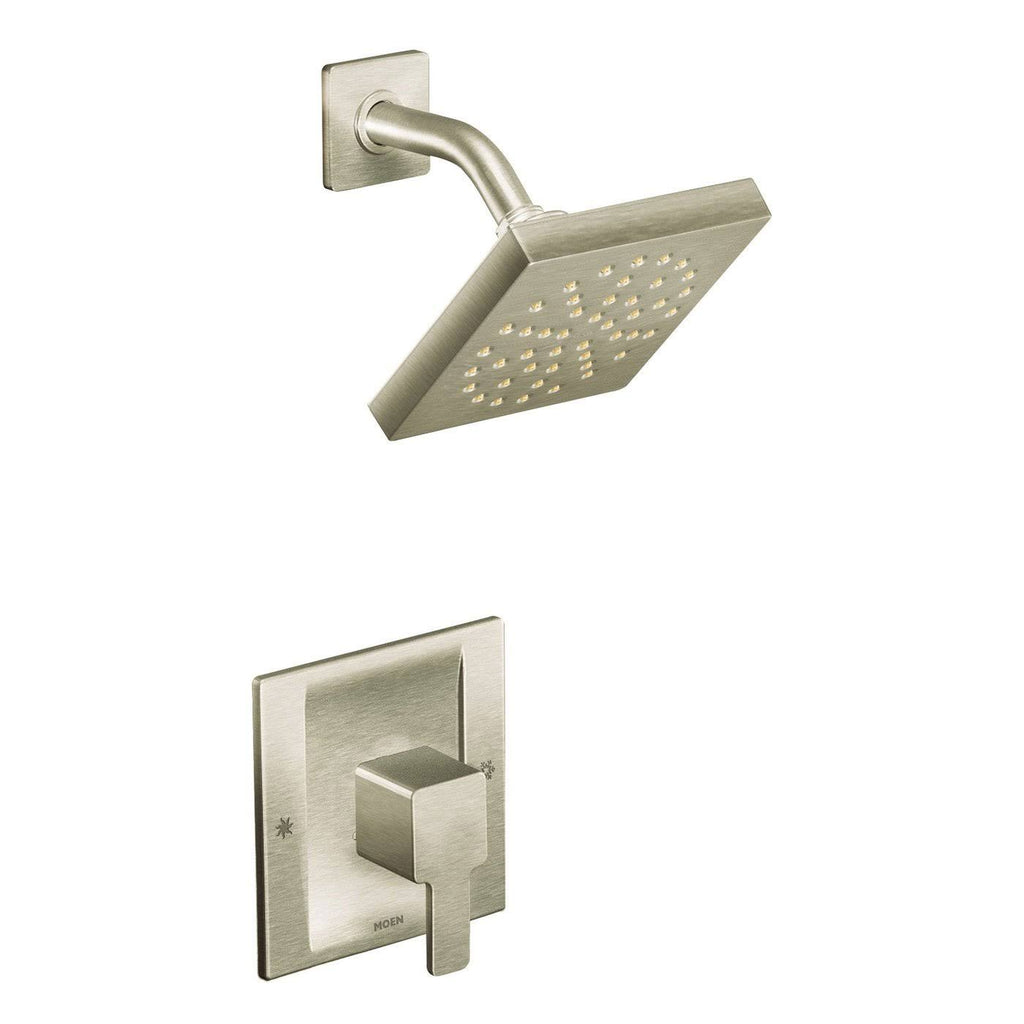 90 Degree Brushed Nickel Shower Only Y7242