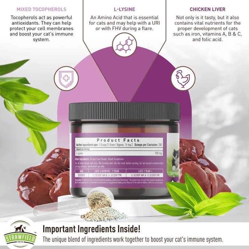 L-Lysine for Cats Supplement Powder Granules W44864