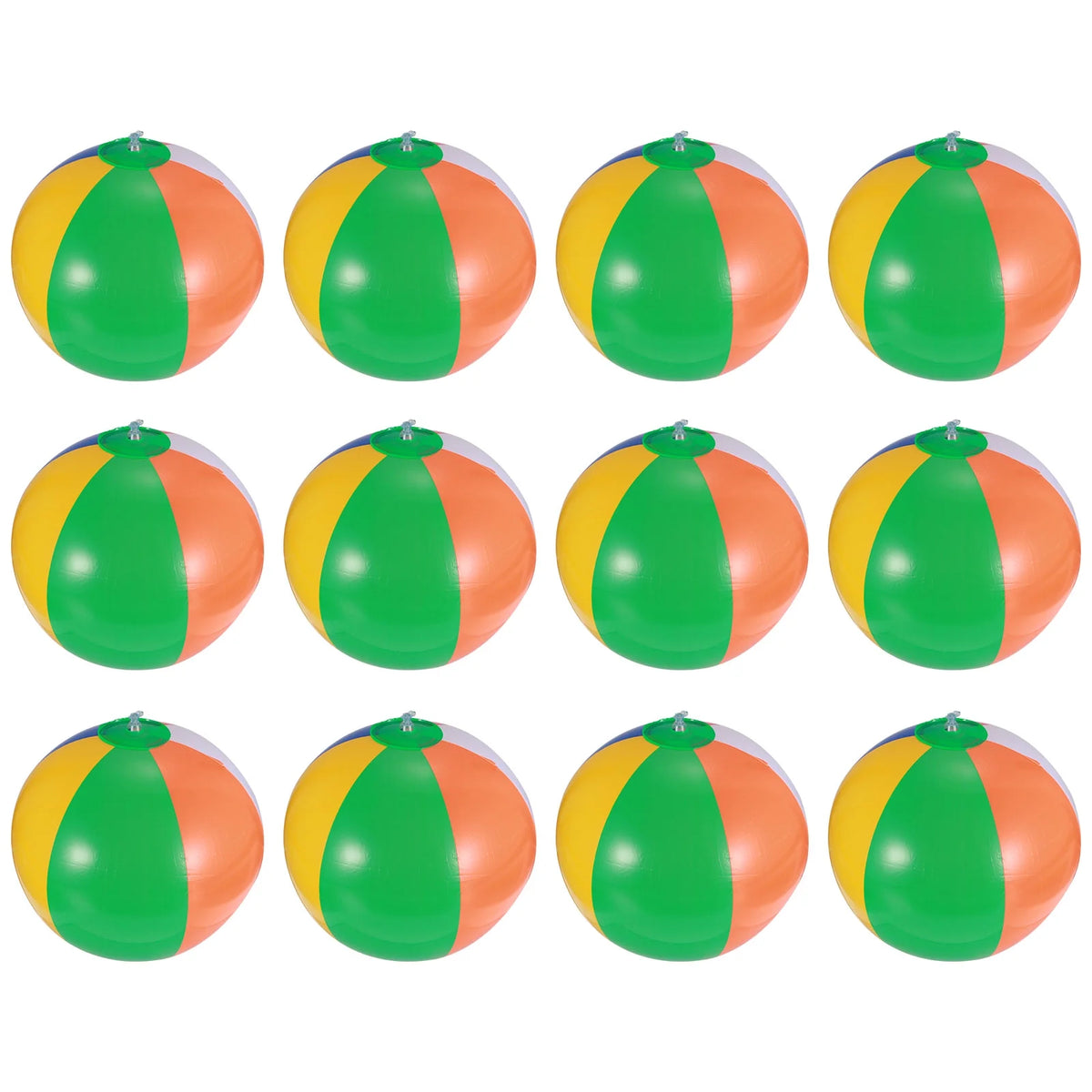 12 Pcs Inflatable Beach Balls Pool Toys F45432