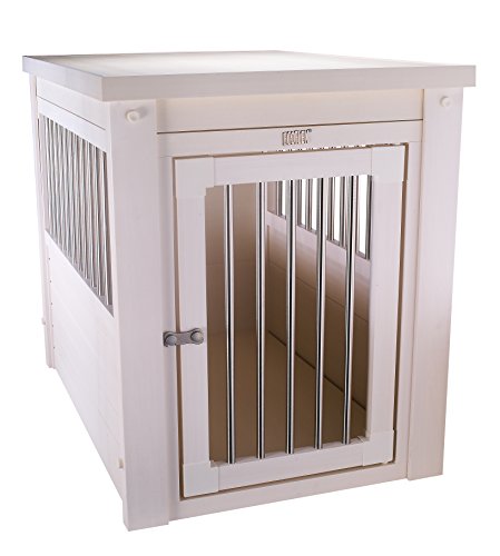 Black Medium Dog Crate End Table U4601
