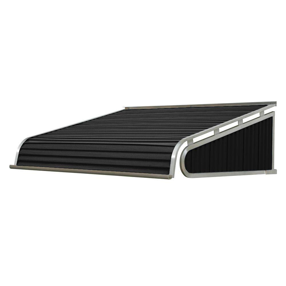 Black Solid Fixed Door Awning U11305