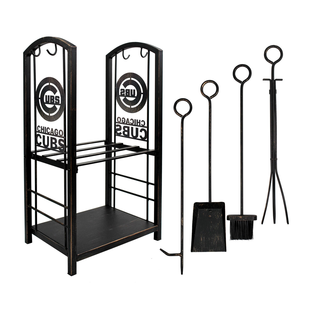 Fireplace Wood Holder & Tool Set Q555