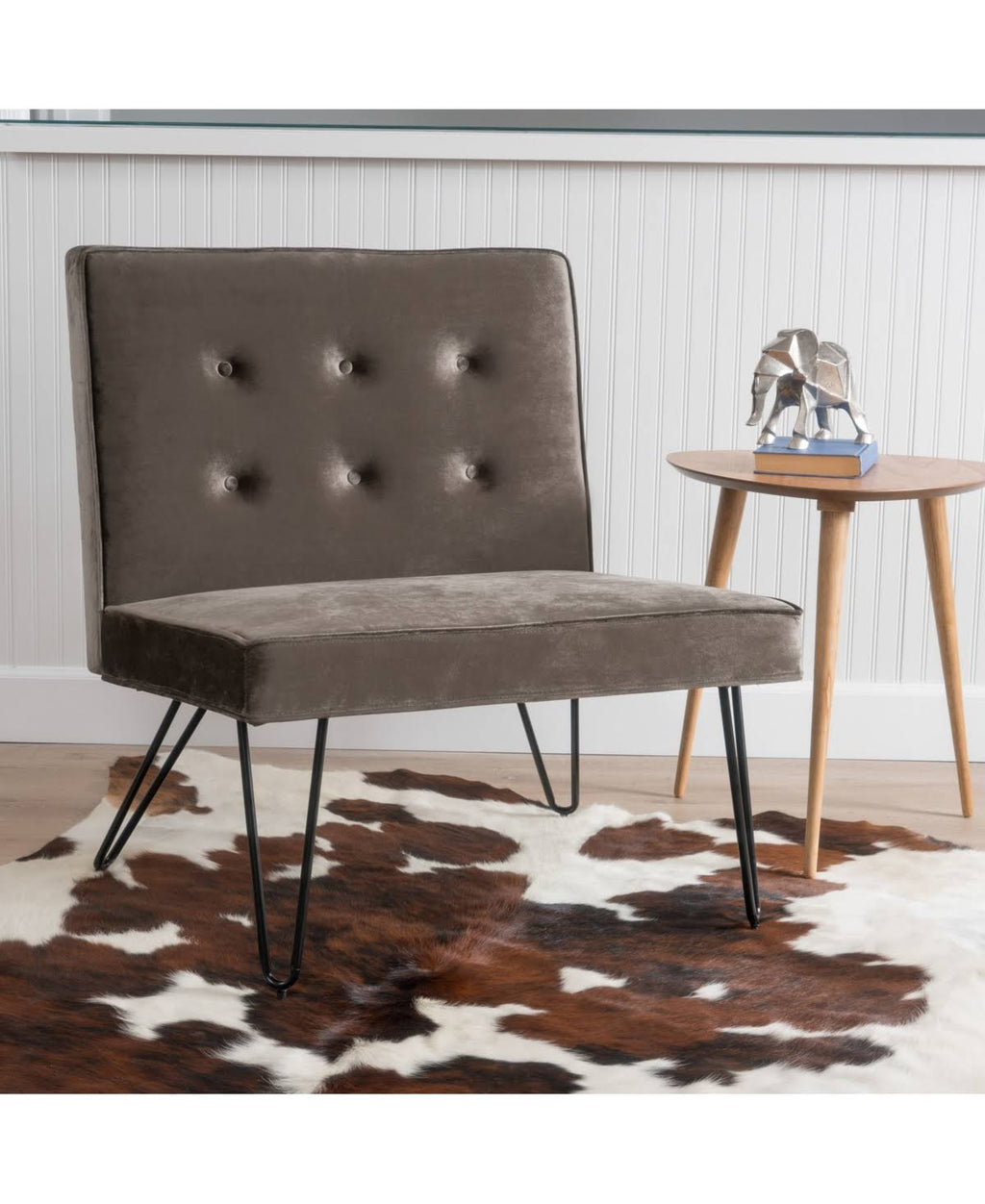 Navy Blue Armless Chair G623