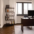 Brown 5 Shelf Wooden Bookcase E7575
