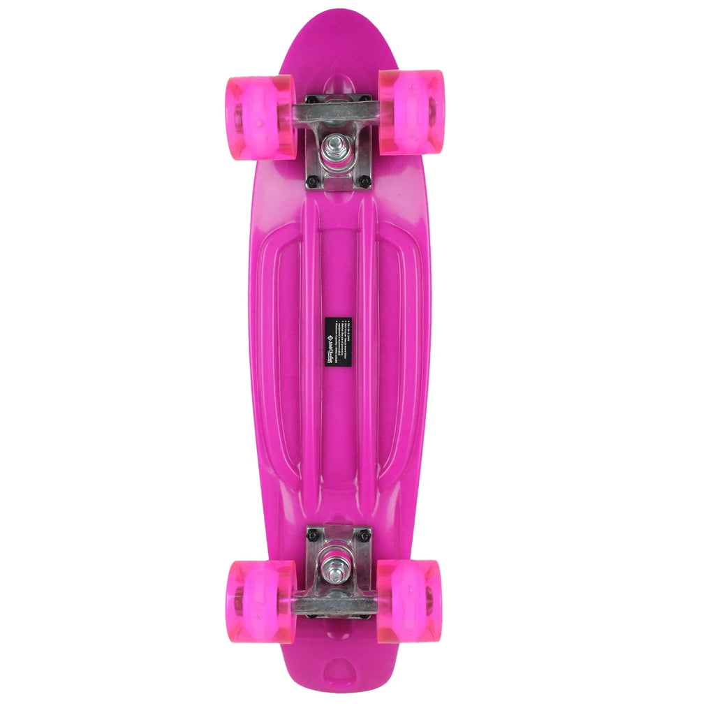 Glow Pink Plastic Cruiser Skateboard E973299