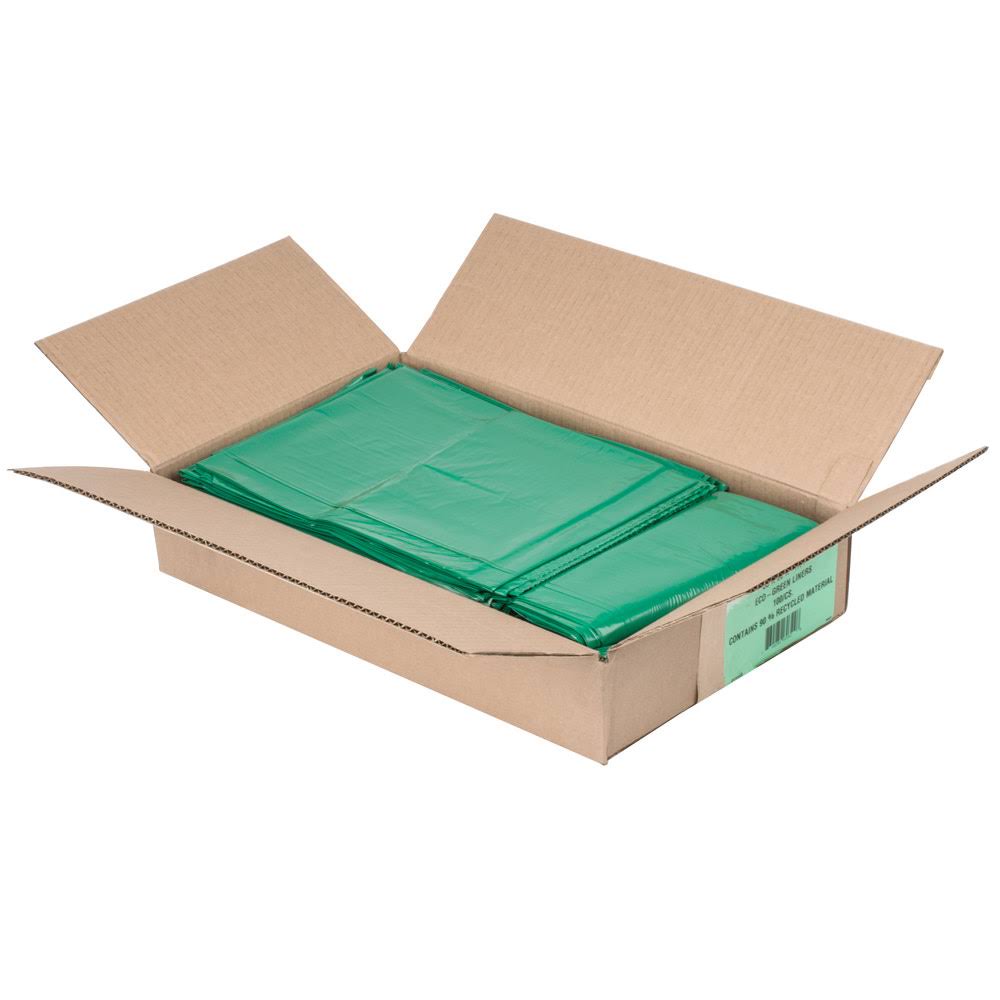 55 Gallon 1.25 Mil 38 inch x 58 inch Low Density Trash Can Liner - 100/Case Y157