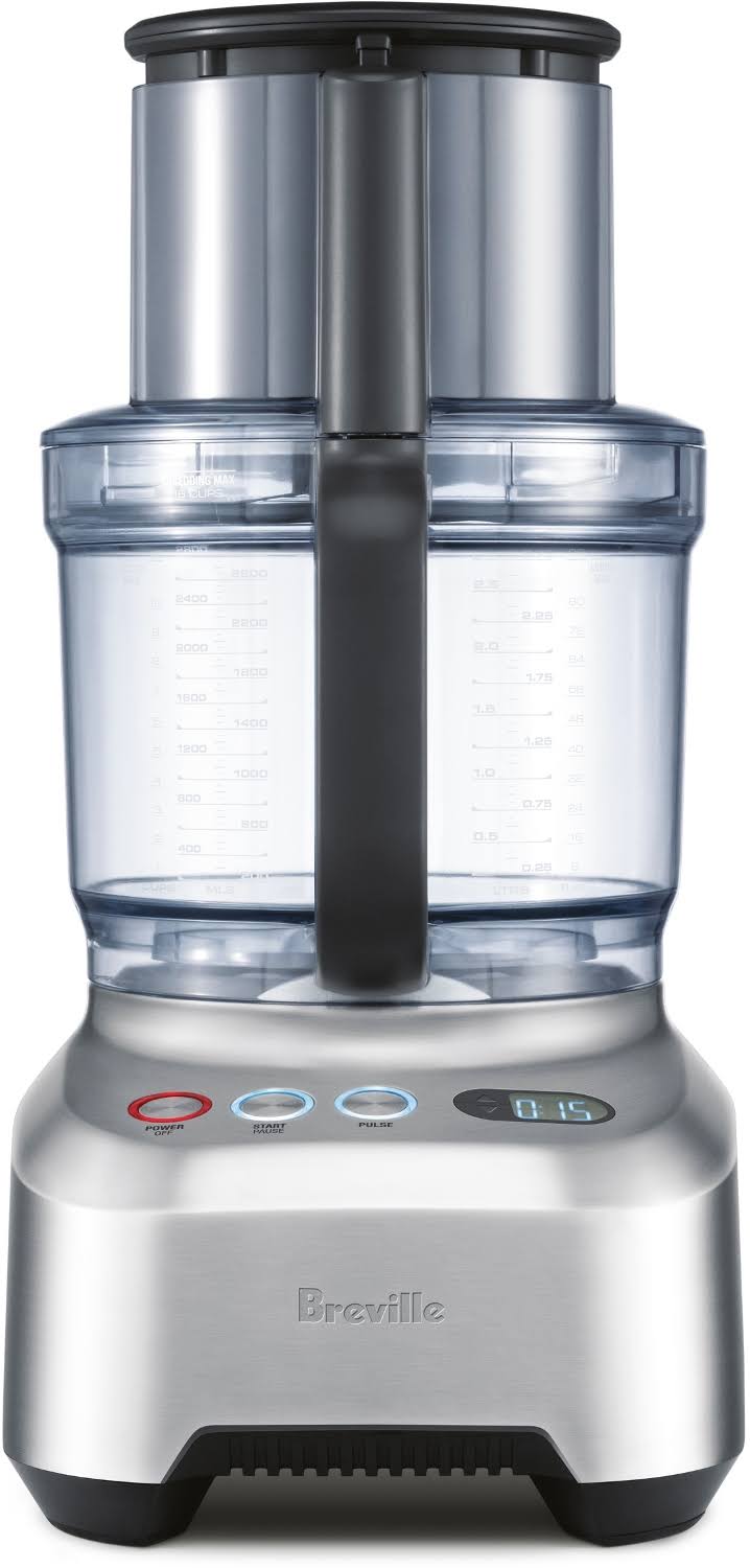 Stainless Steel Food Processor with Silicone Blender Spatula O766099