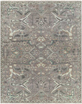 Wool Area Rug Gray Brown 6' x 9' F89916
