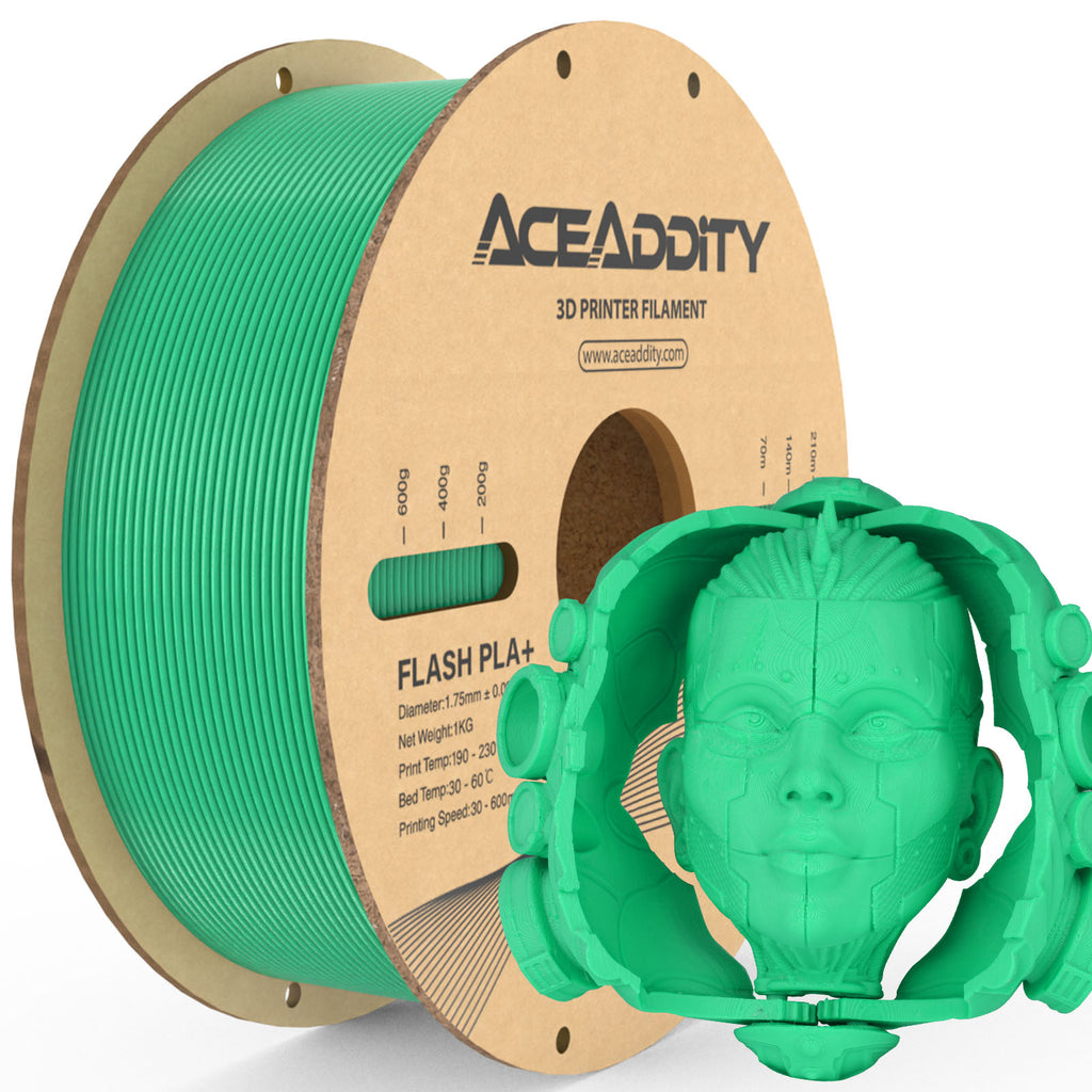 Green PLA+ Filament 1.75mm 1KG 6 Rolls H609
