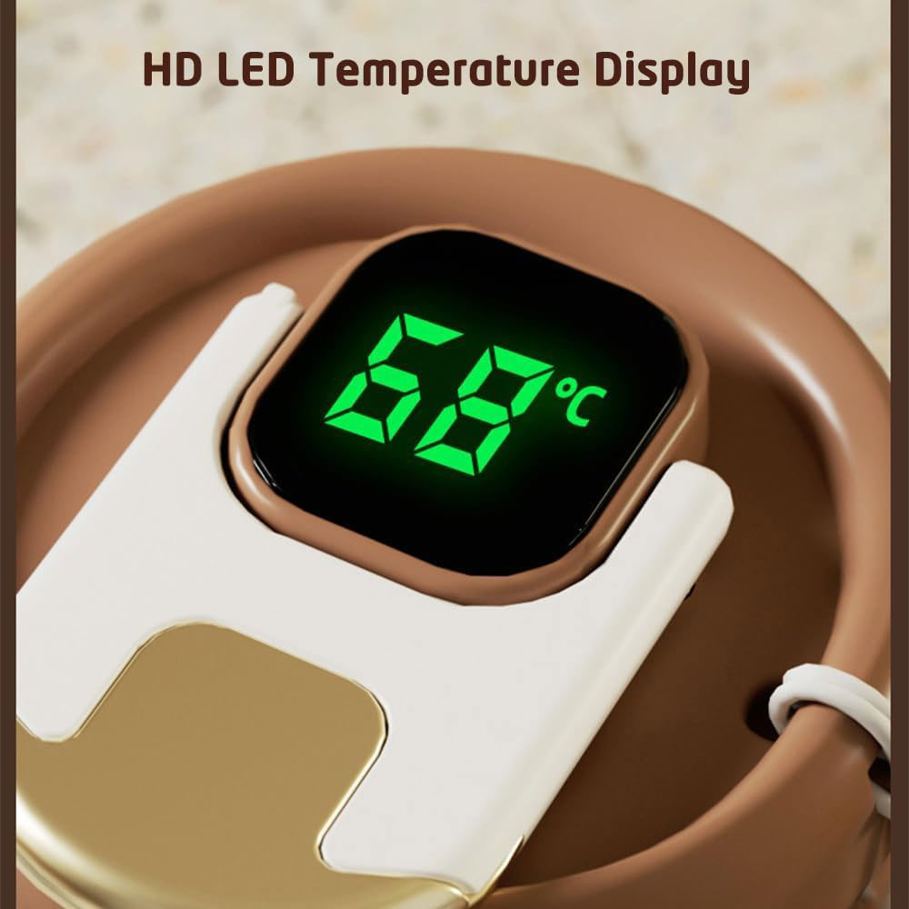Smart Coffee Thermos with Temperature Display, 450ml P986835