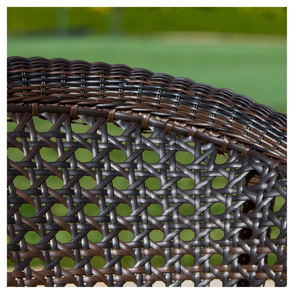 Set of 2 Brown Wicker Patio Chairs H76187