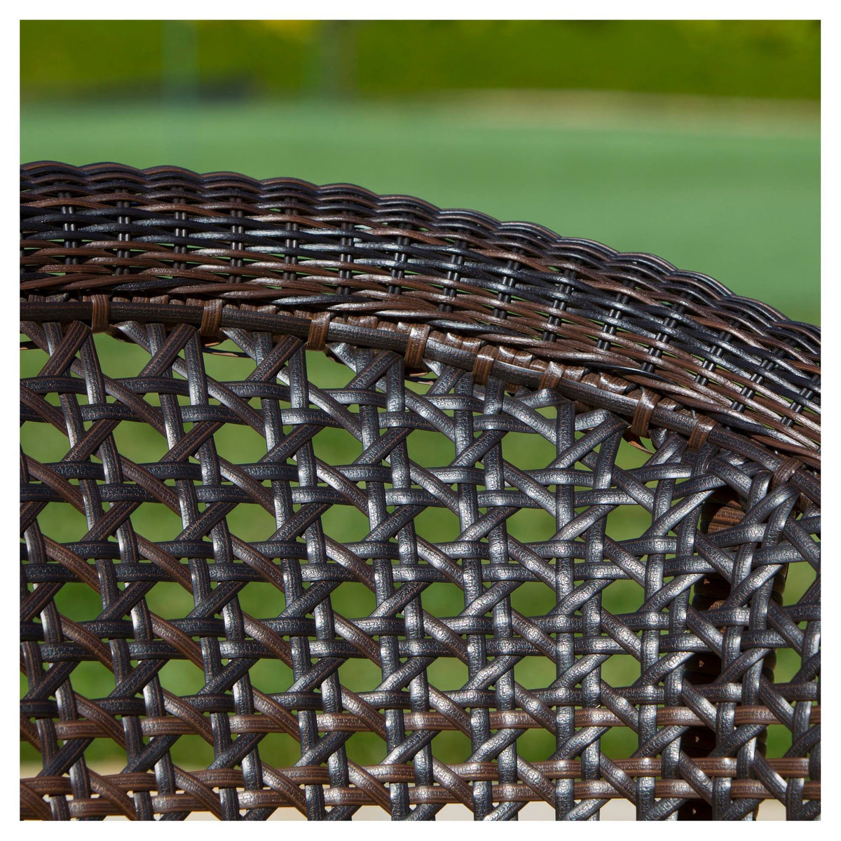 Set of 2 Brown Wicker Patio Chairs H76187