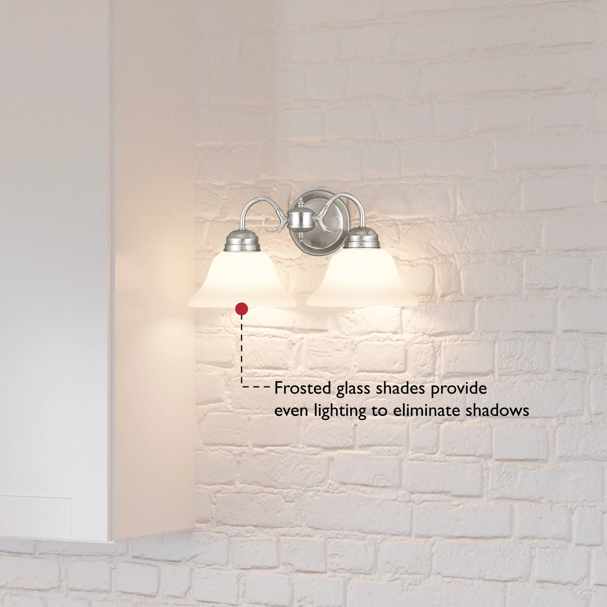 2-Light Dimmable Wall Light with Alabaster Glass W347