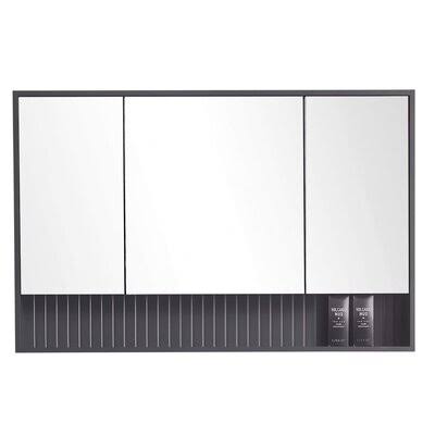 Rock Gray Surface Mount Framed Medicine Cabinet P4950