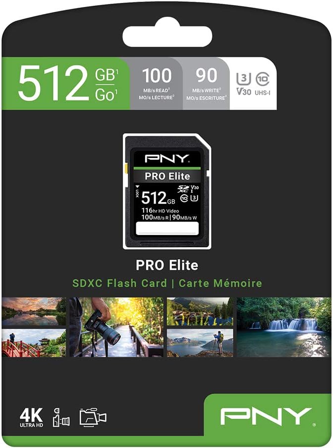 512GB PRO Elite Class 10 U3 V30 SDXC Flash Memory Card P961