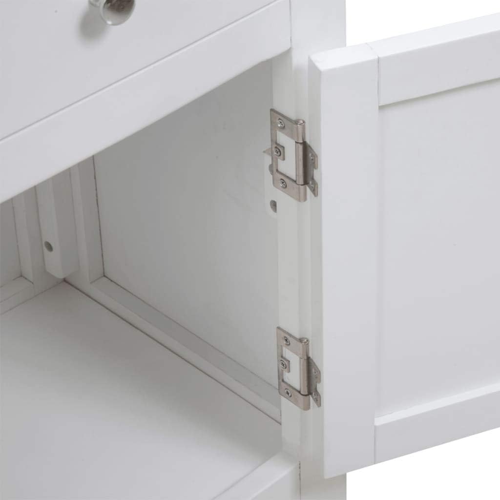 Oak Top Wooden Buffet Sideboard Storage Cabinet with 2 Drawers R397