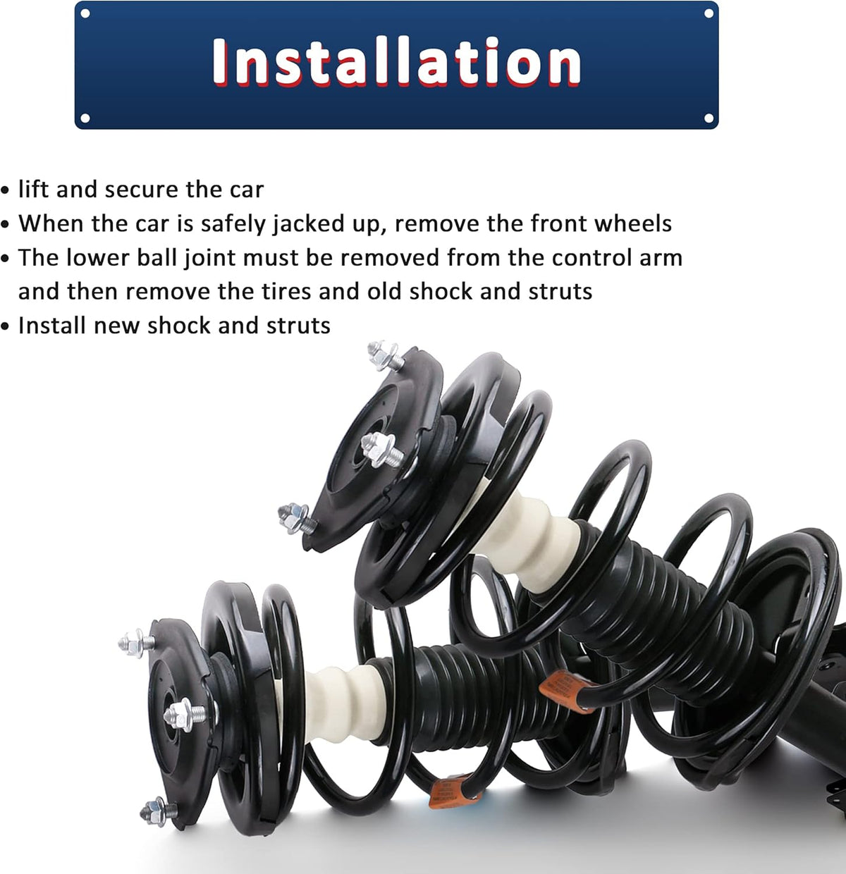 Rear Shocks Absorbers Assemblies for Honda Civic I636