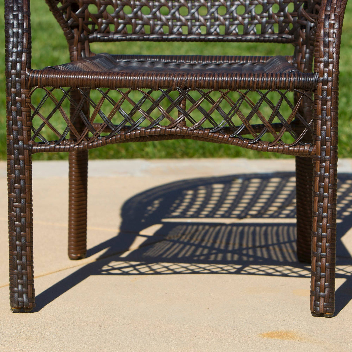 Set of 2 Brown Wicker Patio Chairs H76187