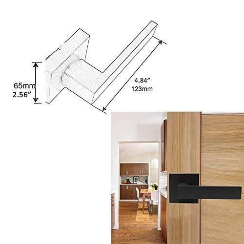 Matte Black Non-Turning Reversible Door Levers S70449