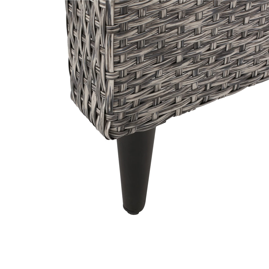 Set of 2 Wicker Outdoor Recliner with Cushion T3327
