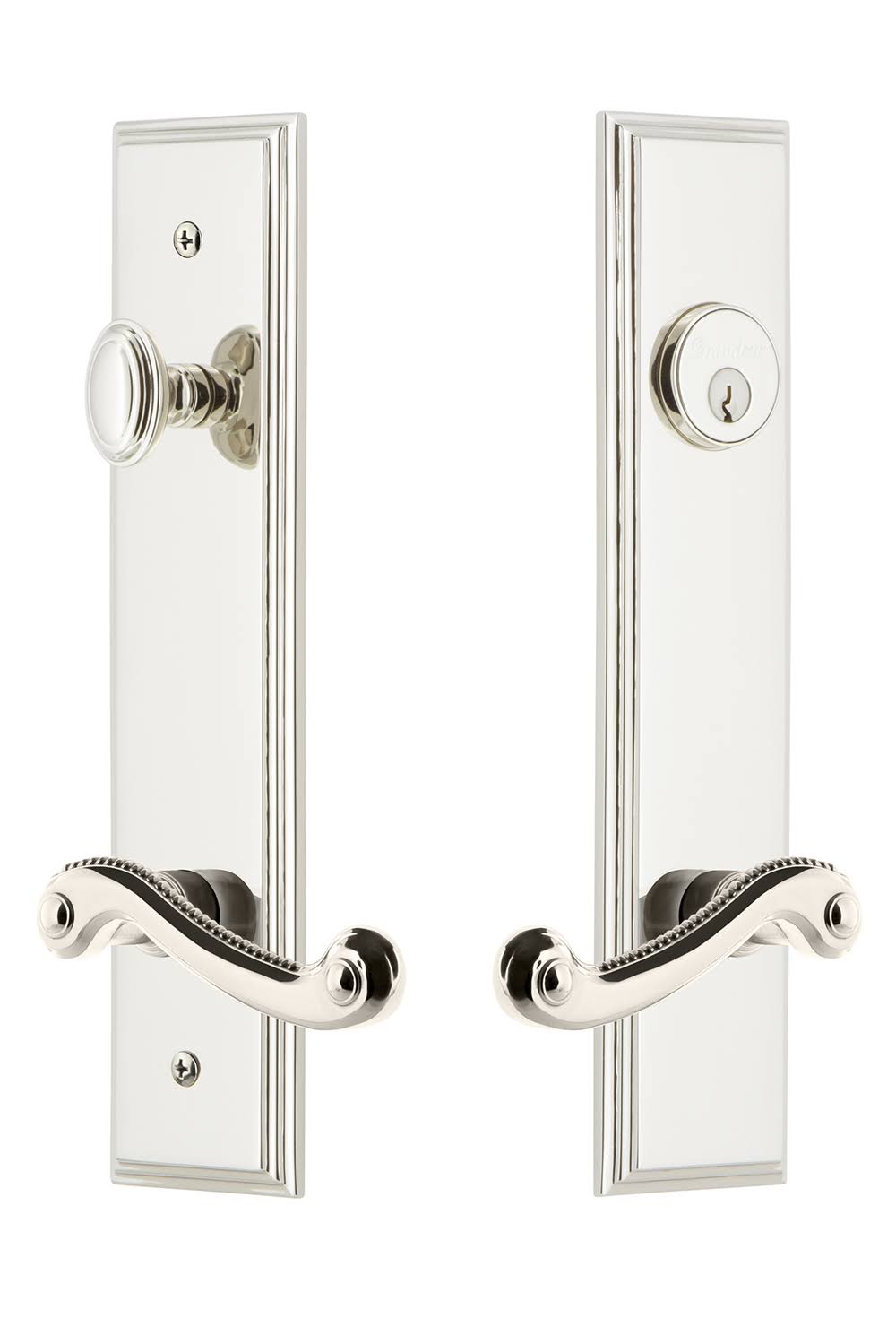 Polished Nickel Entry Lever Set B5746