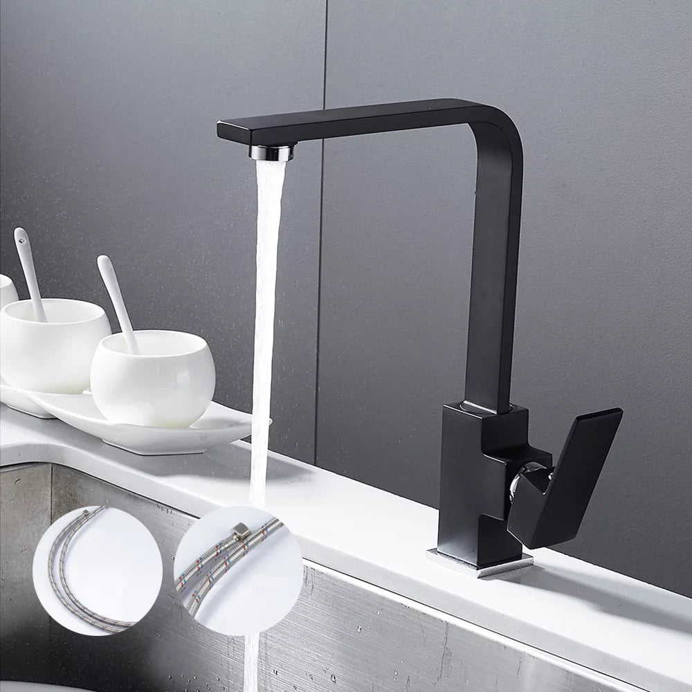 Black Chrome Kitchen Mixer Tap M39587